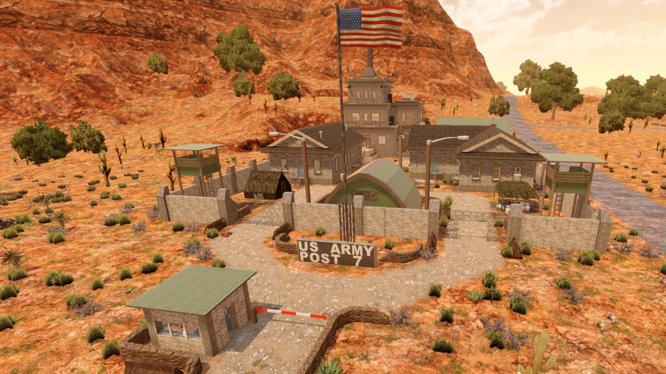 7 Days to Die endgame base defense with electric fences, turrets, and steel walls