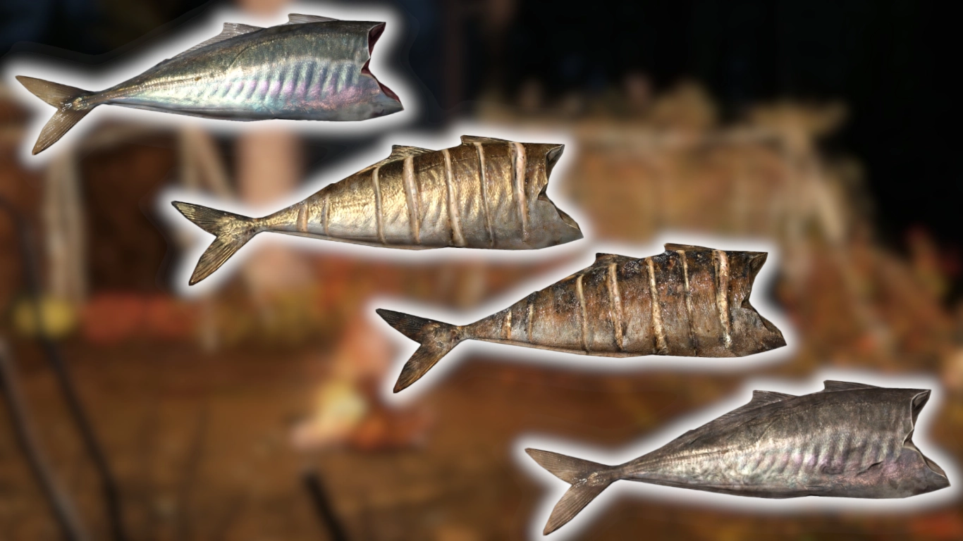Preparing fish in DayZ: baking, boiling, and drying