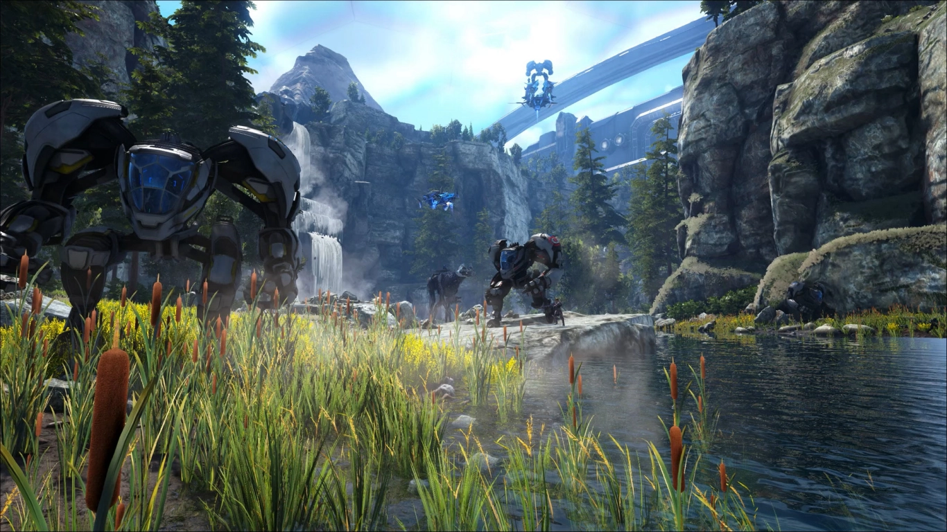 ARK Genesis boss fight: Corrupted Master Controller in the simulation