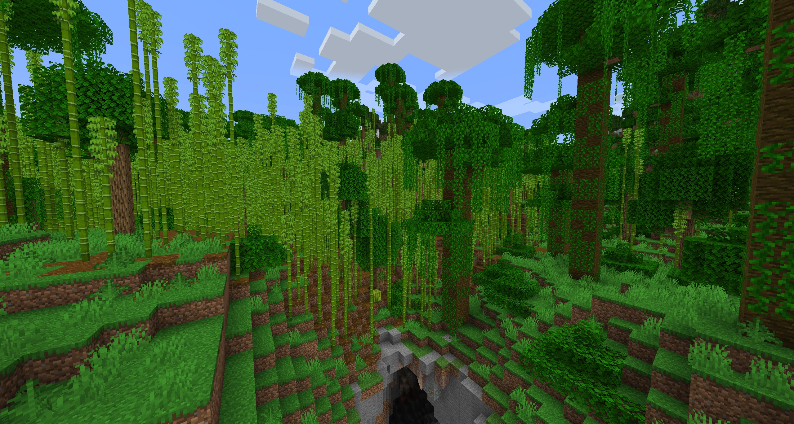 Minecraft Automatic Bamboo Farm 1