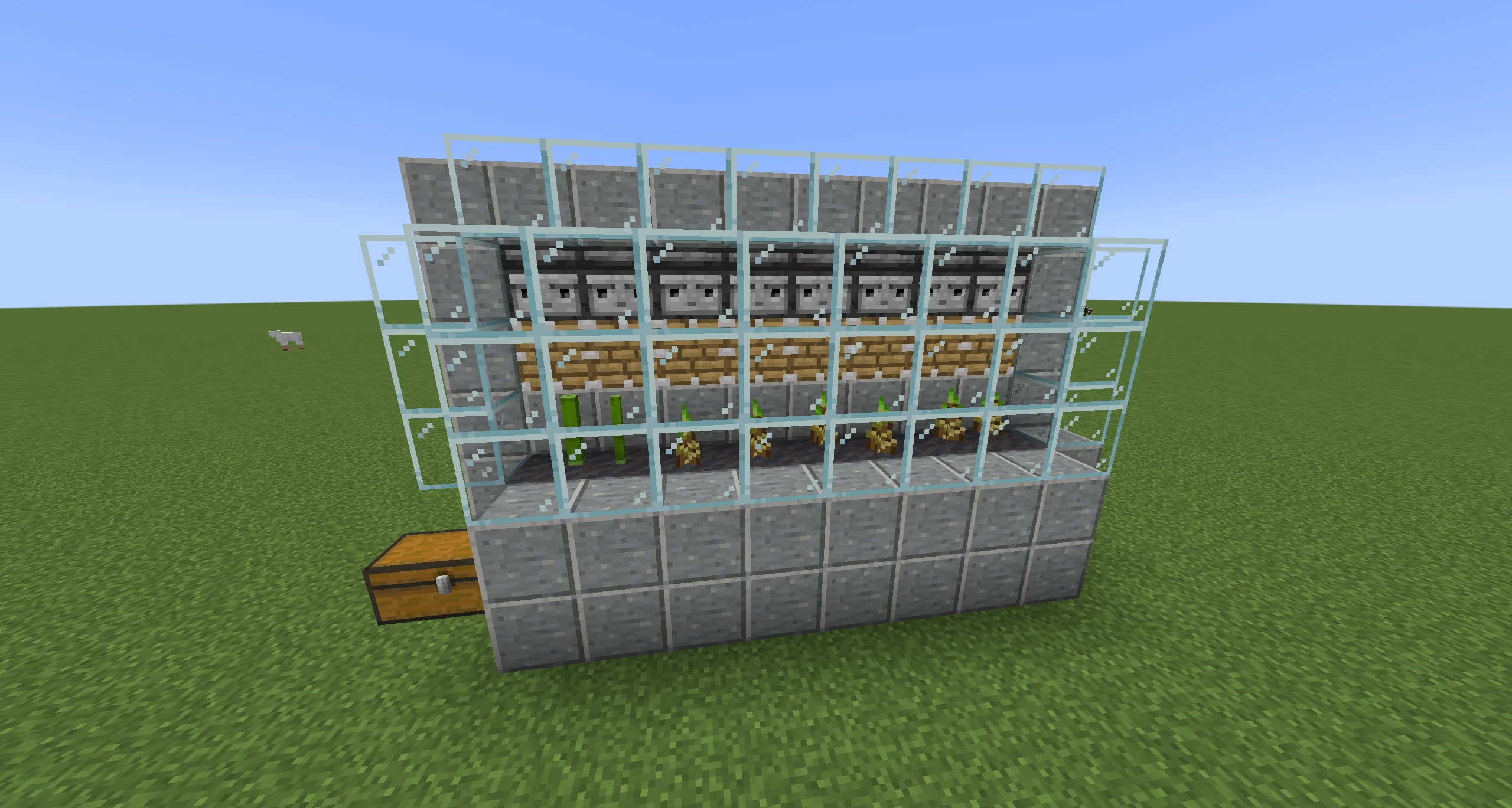 Minecraft Automatic Bamboo Farm 7