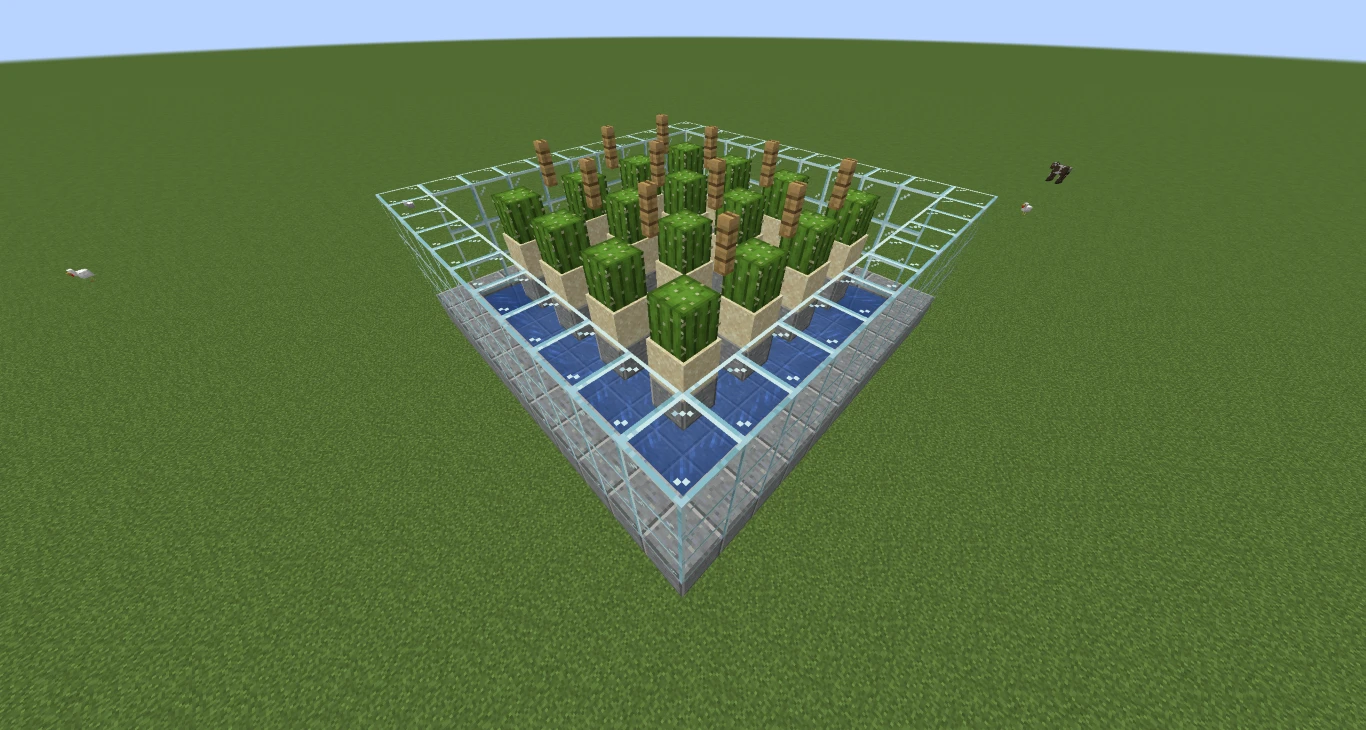 Minecraft Automatic Cactus Farm 5