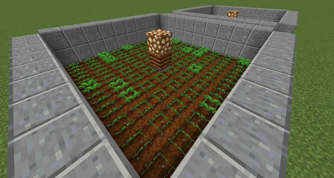 Minecraft Automatic Potato and Carrot Farm 3