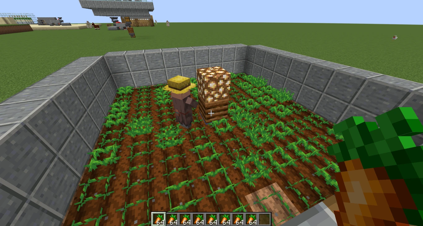 Minecraft Automatic Potato and Carrot Farm 7