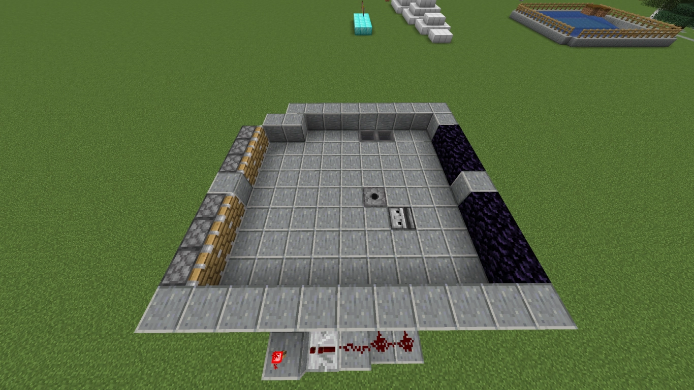 Basin of the moss farm in Minecraft