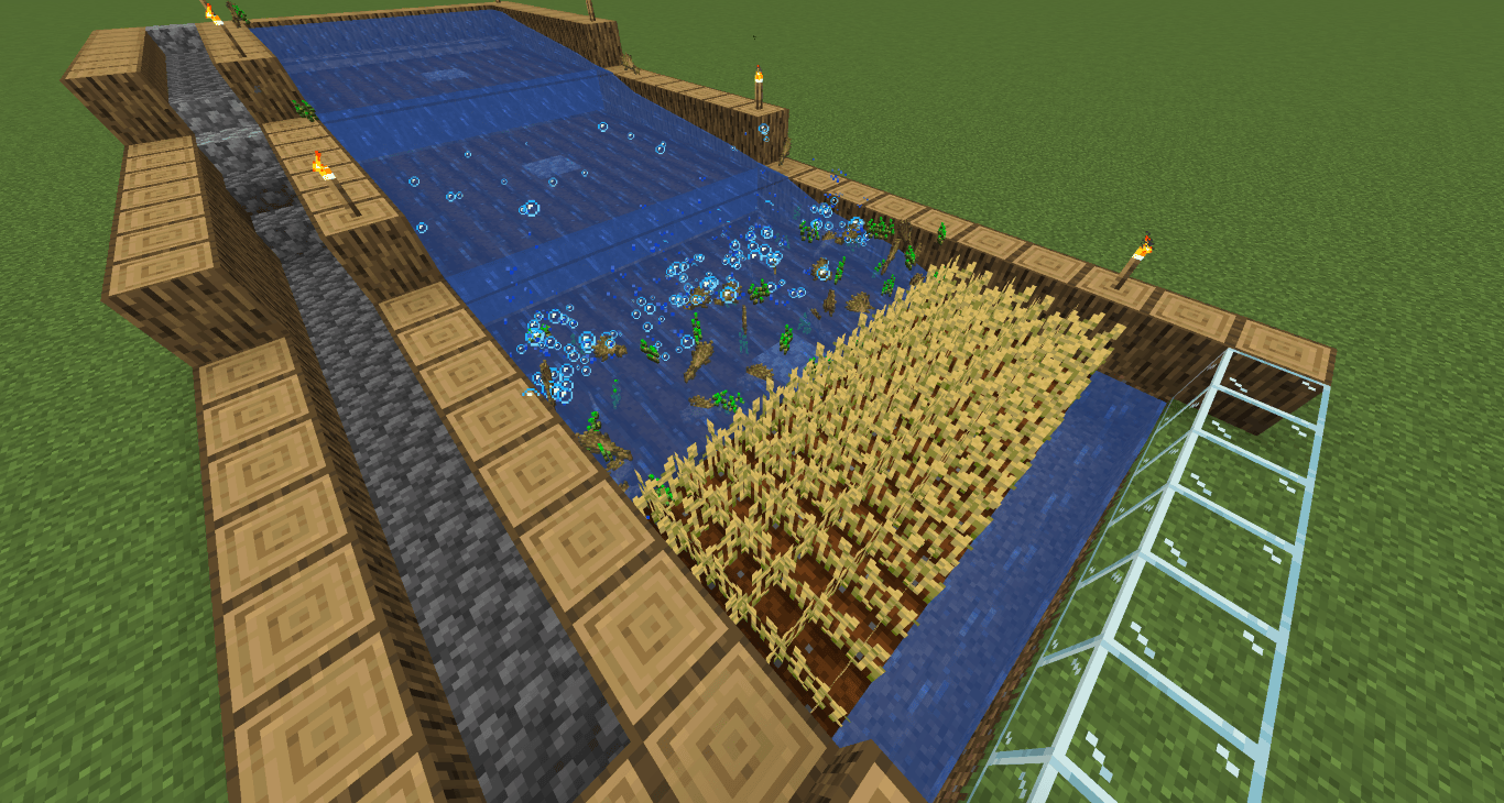 Minecraft Farm Harvest