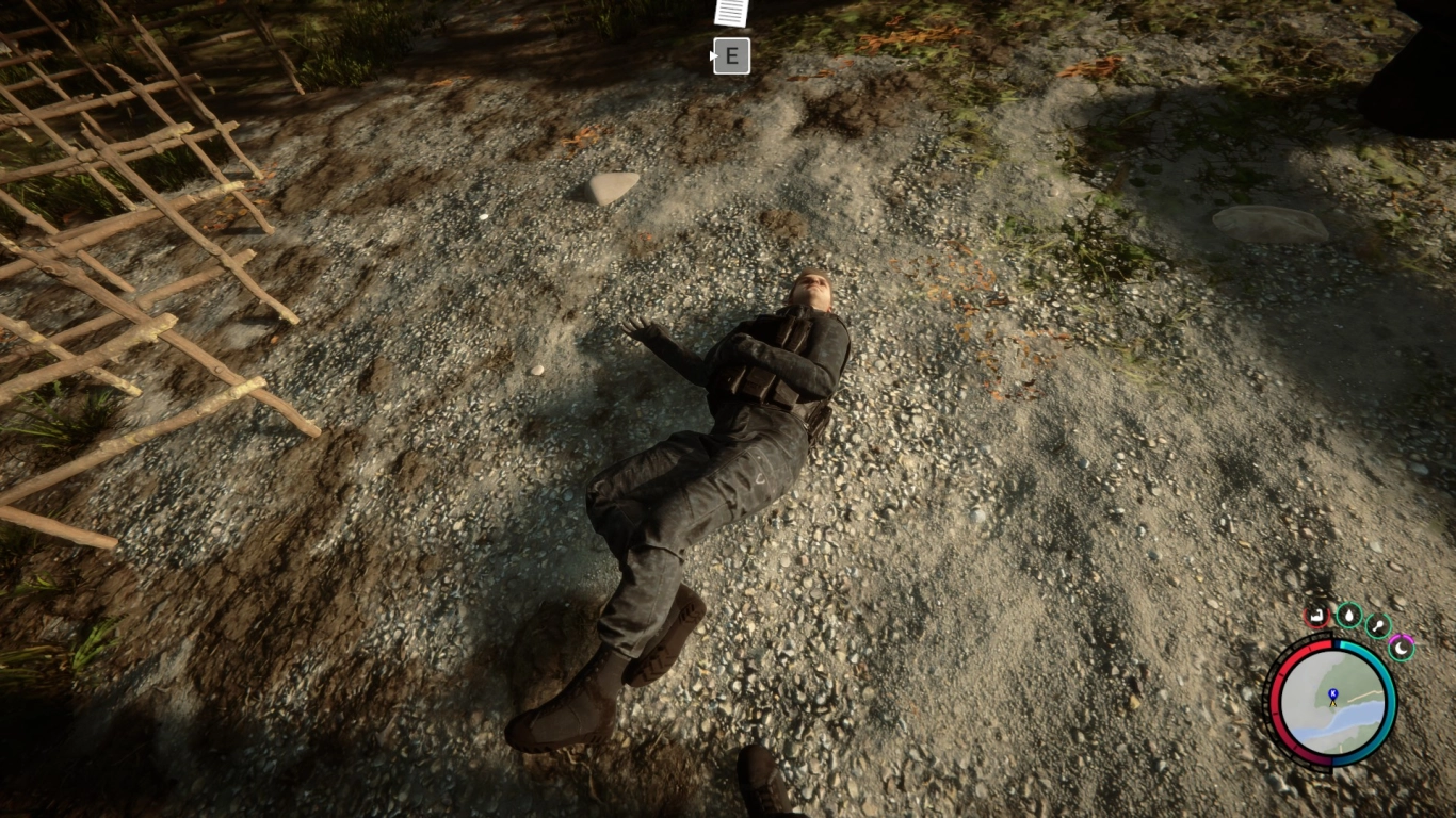 GPS marker for Kelvin with a blue K in Sons of the Forest