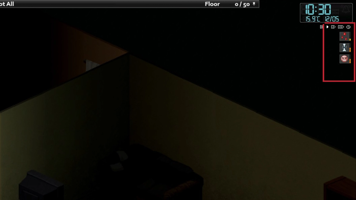 More precise display of moodles in Project Zomboid