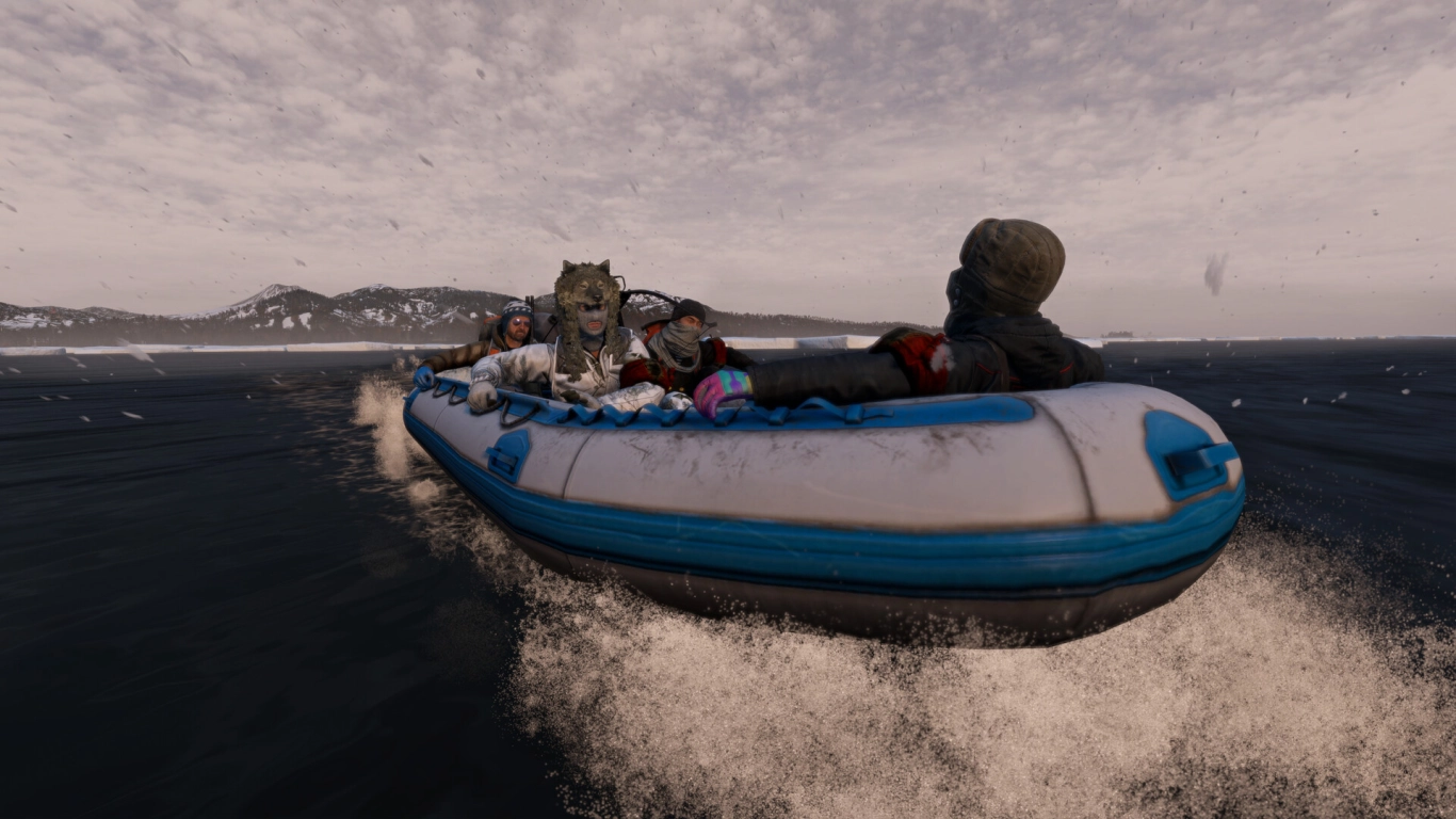 Island Exploration with Inflatable Boat