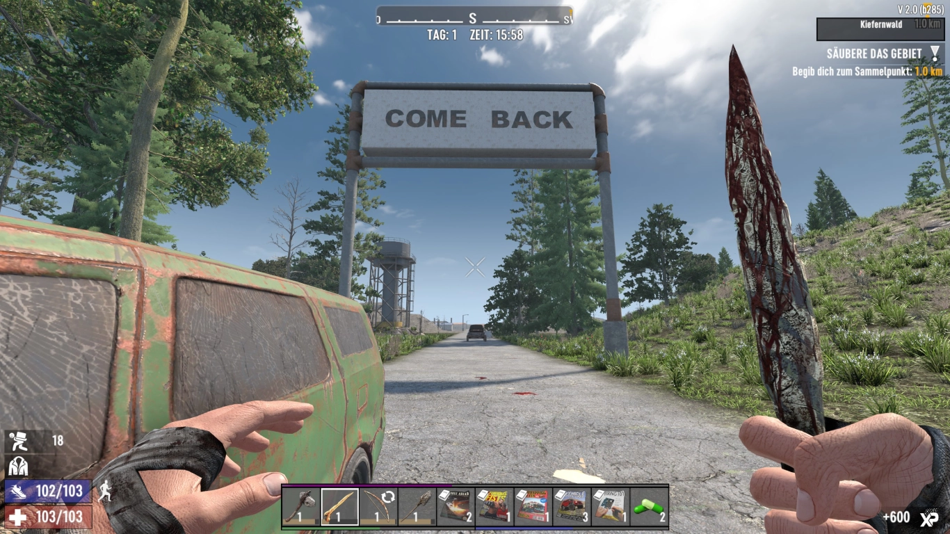 7 Days to Die 2.0 conclusion: surviving Blood Moon and progressing as a beginner