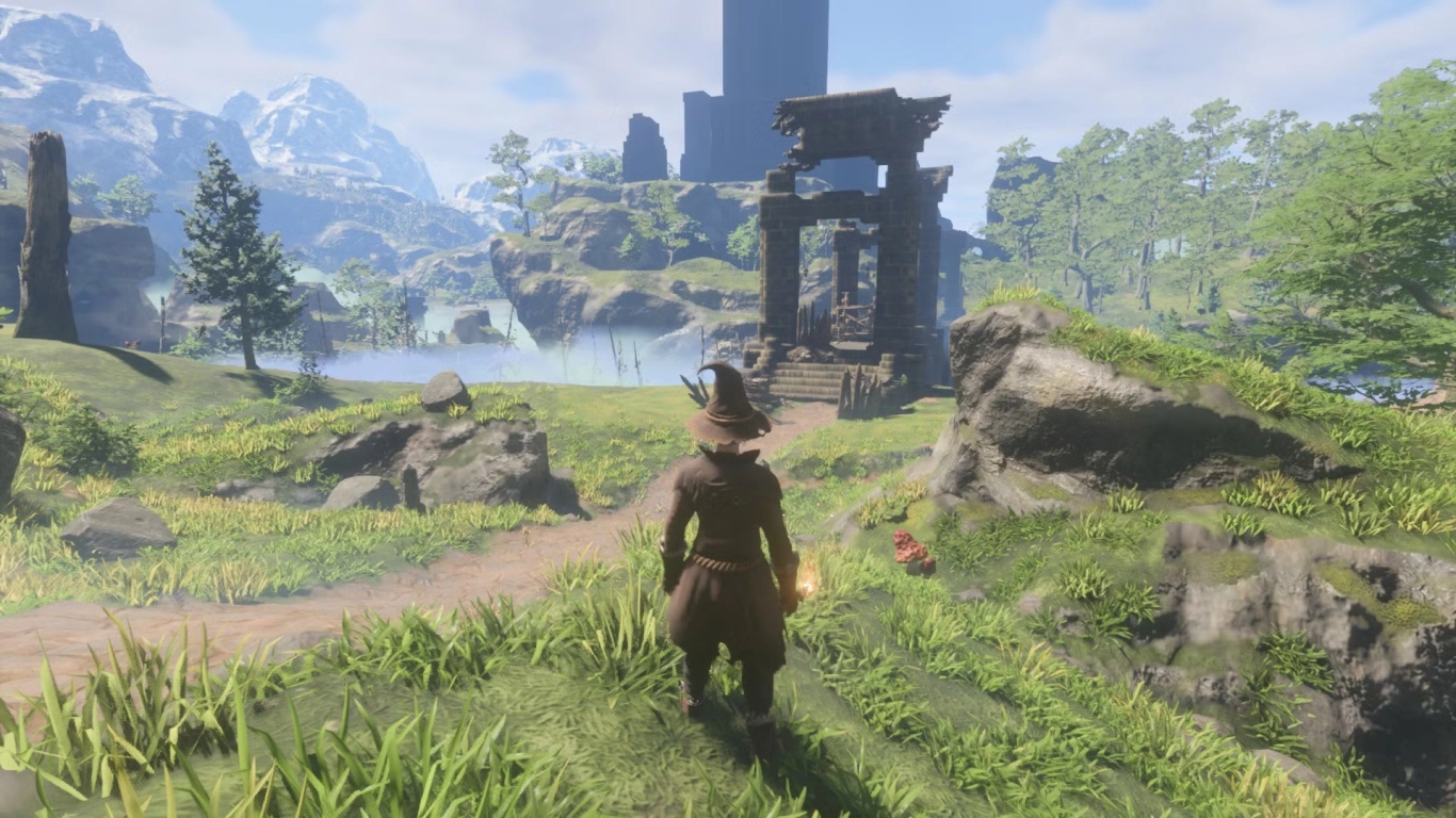 Enshrouded Springlands peaceful forest biome overview