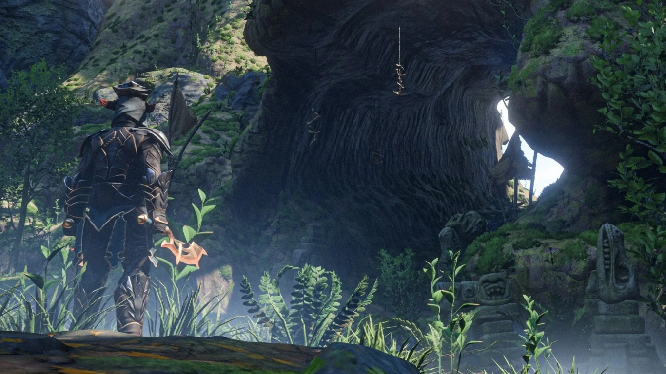 Enshrouded Revelwood dense rainforest with resources