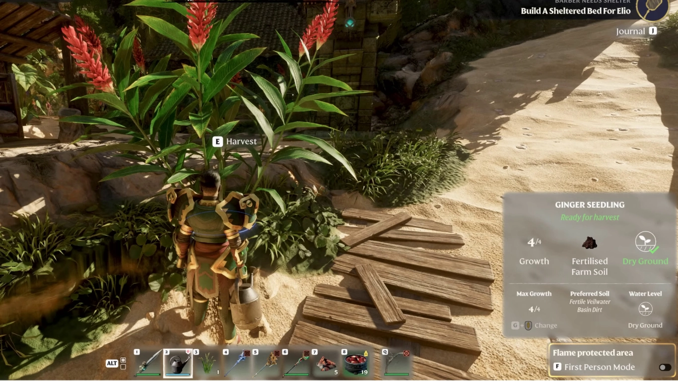 Enshrouded Update 7: watering can, soils, and new farming mechanics