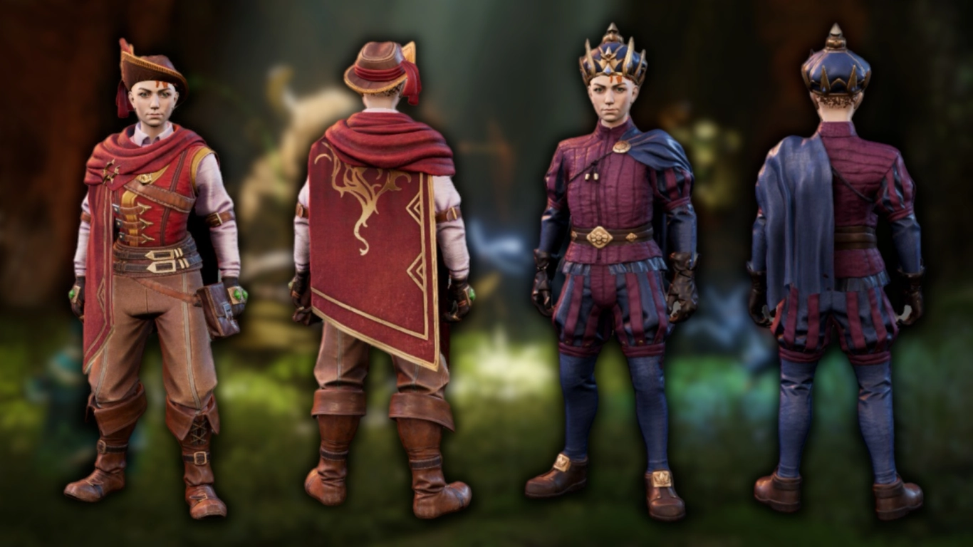 Enshrouded stylish outfits without defense for transmog