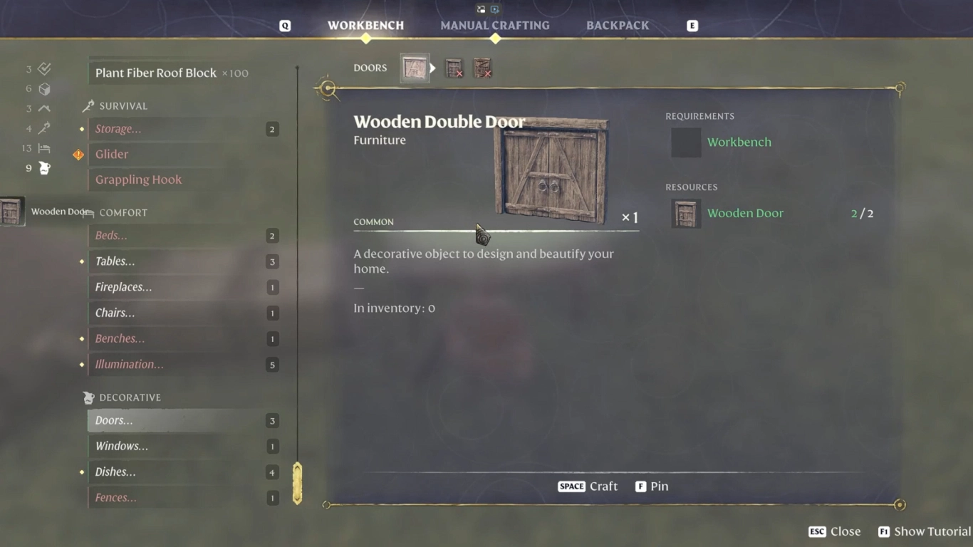 Interior furnishing and decoration in Enshrouded to boost Comfort and the Rested effect