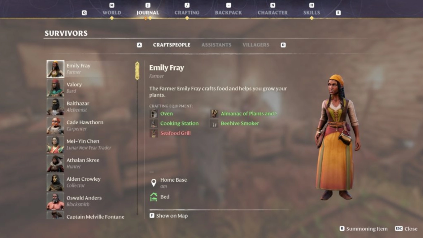 Enshrouded quests and NPCs to unlock upgrades at your base