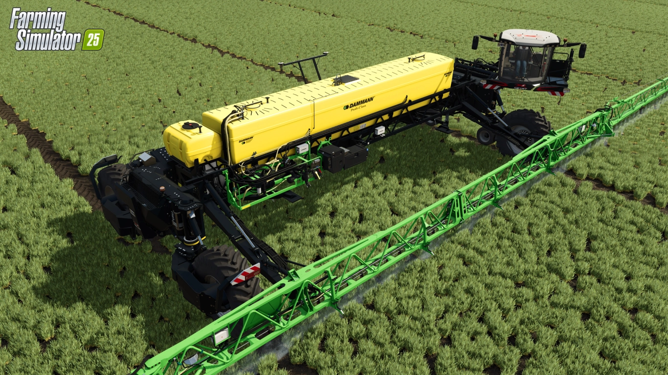 NEXAT working width, turning maneuvers, and logistics in Farming Simulator 25