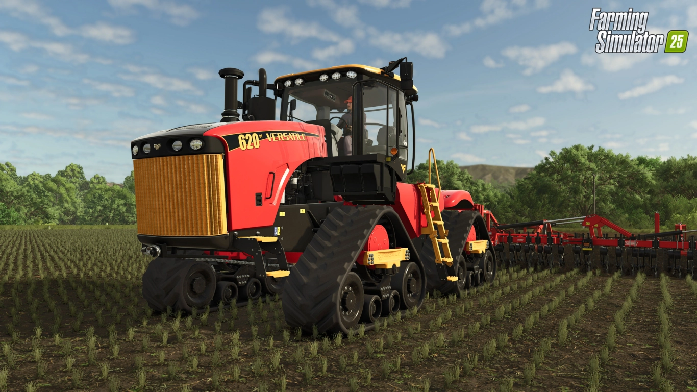 Large machinery in the Farming Simulator 25 Plains & Prairies Pack