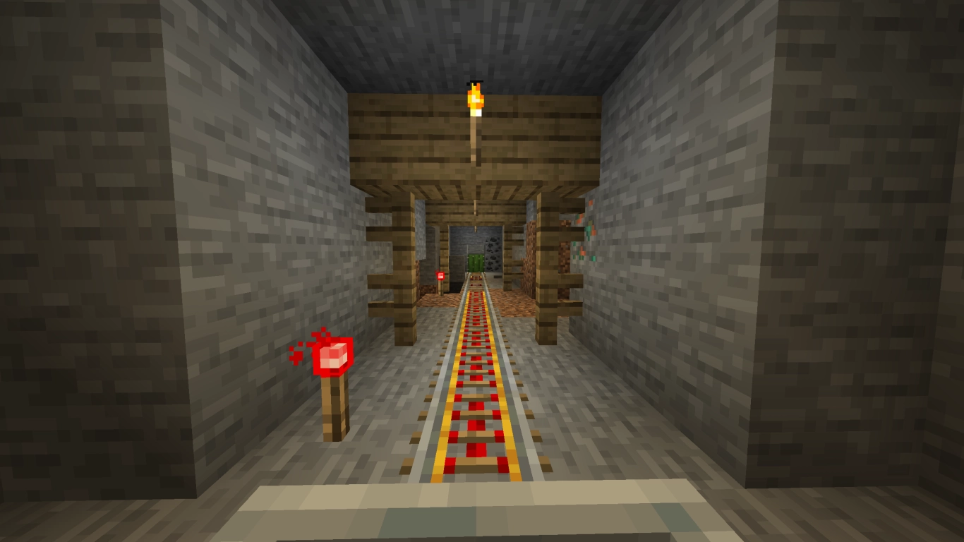 Longer Rail Routes in Minecraft