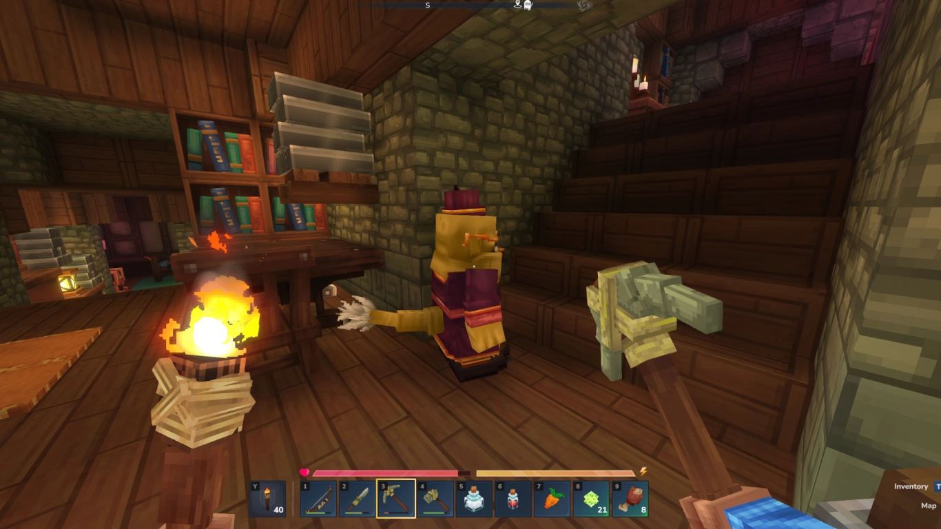 Hytale Hidey Hole underground base with Klops and loot