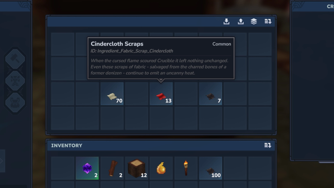 Hytale fabric scraps: collecting Linen, Shadoweave, and Cindercloth drops