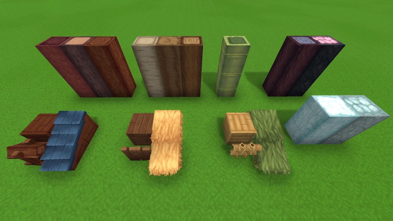 Comparing Hytale Redwood, Maple, and Blue Fig trees