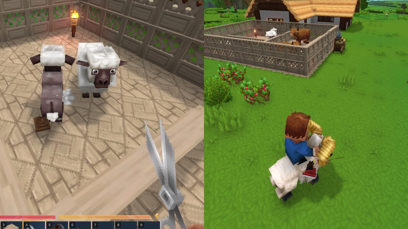 Animal products in Hytale like milk, eggs, wool, and fertilizer