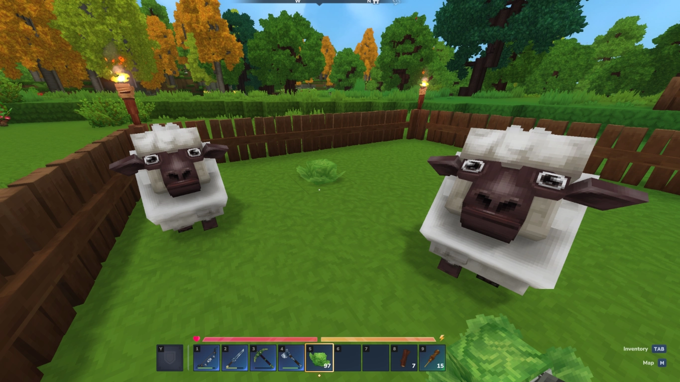Hytale: Taming animals and luring them with favorite food