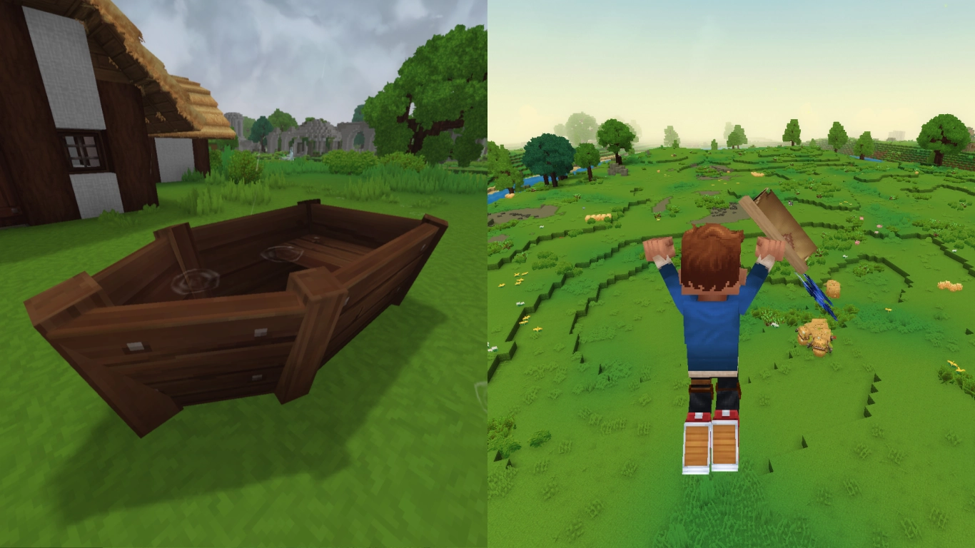 Hytale traversal: boats for oceans and gliders for the skies