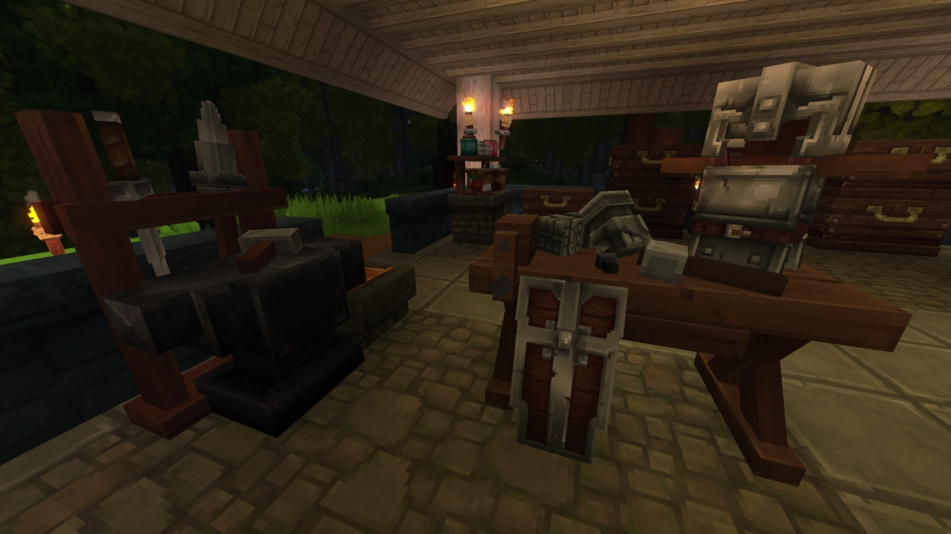 Hytale craft weapons and armor at the Weaponsmith and Armorsmith
