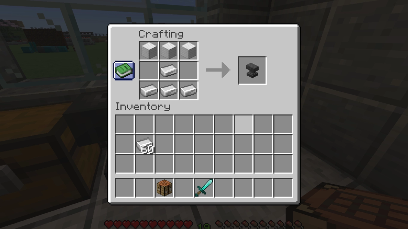 Crafting the Minecraft anvil and understanding wear