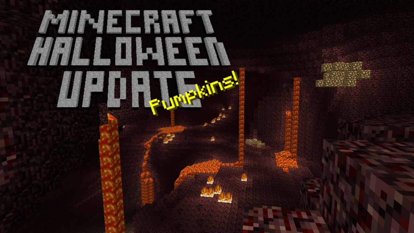 Minecraft Halloween Update Alpha 1.2 with the Nether and biomes