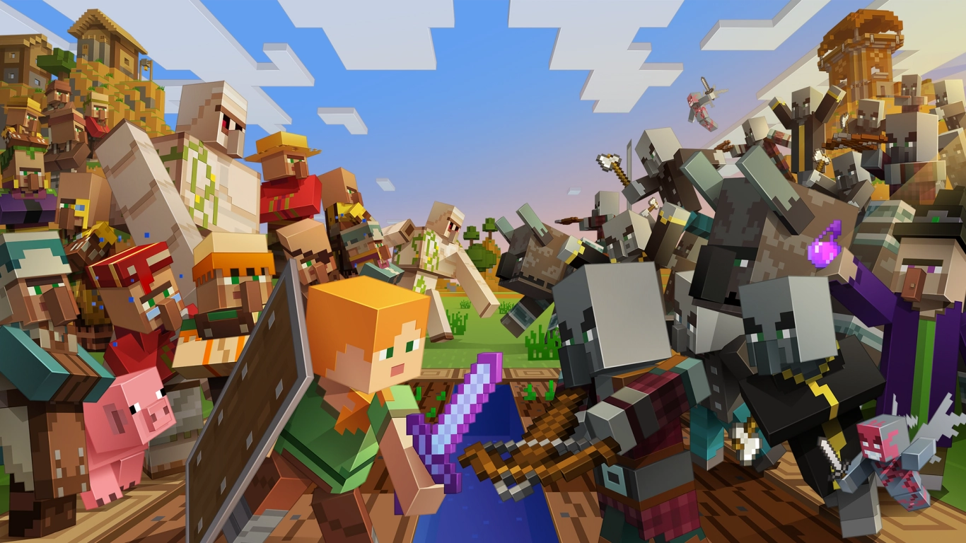 Minecraft 1.14 Village & Pillage with new villages, raids, and workstations