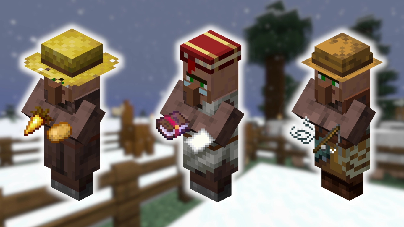 Minecraft villager trading overview with the best trades for emeralds, armor, and enchantments