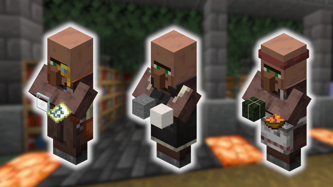 Minecraft Toolsmith and Weaponsmith: Enchanted tools and iron farm for emeralds