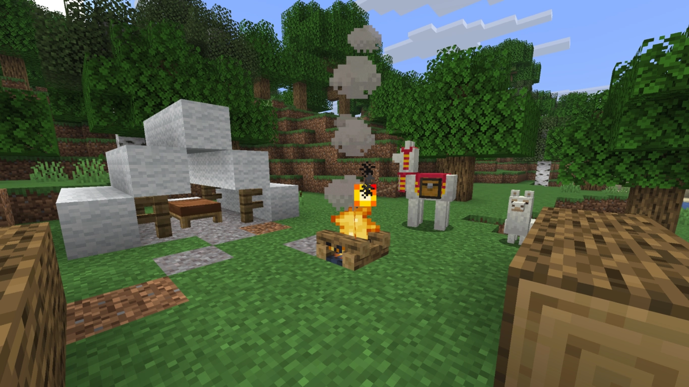 Minecraft Nomad Challenge with mounts and loot while traveling