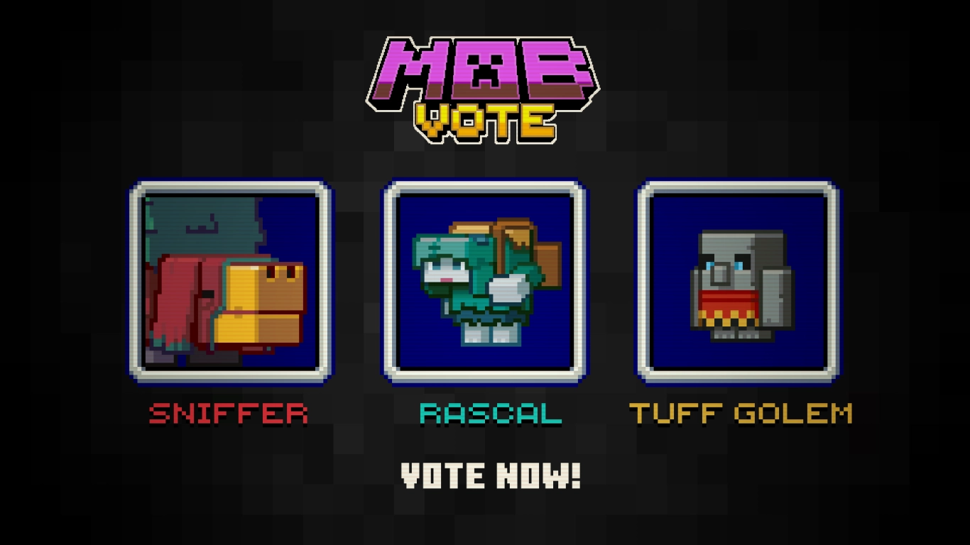 Minecraft 2022 Mob Vote – Sniffer wins over Rascal and Tuff Golem