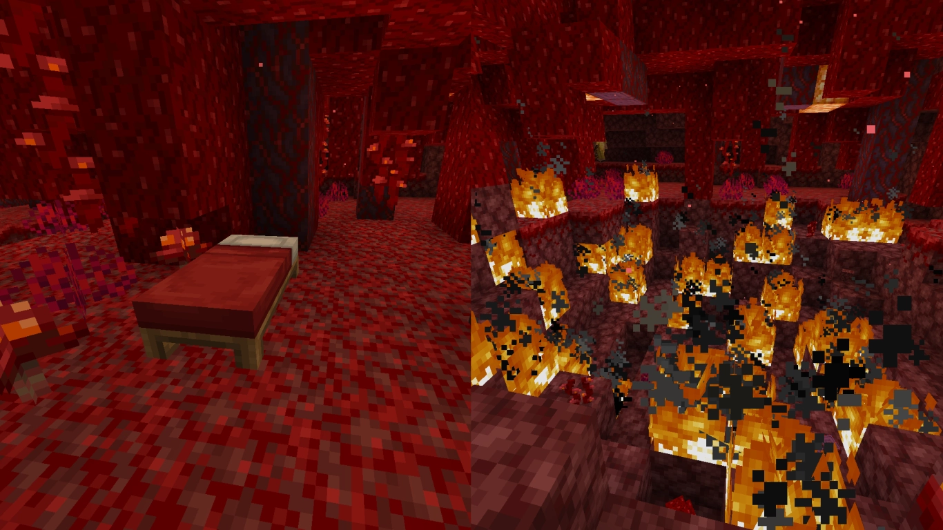 Minecraft Nether and End beds explode avoid sleeping