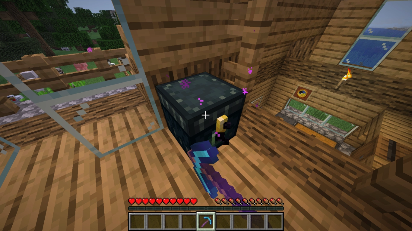 Minecraft Silk Touch harvest blocks like glass ice campfires correctly