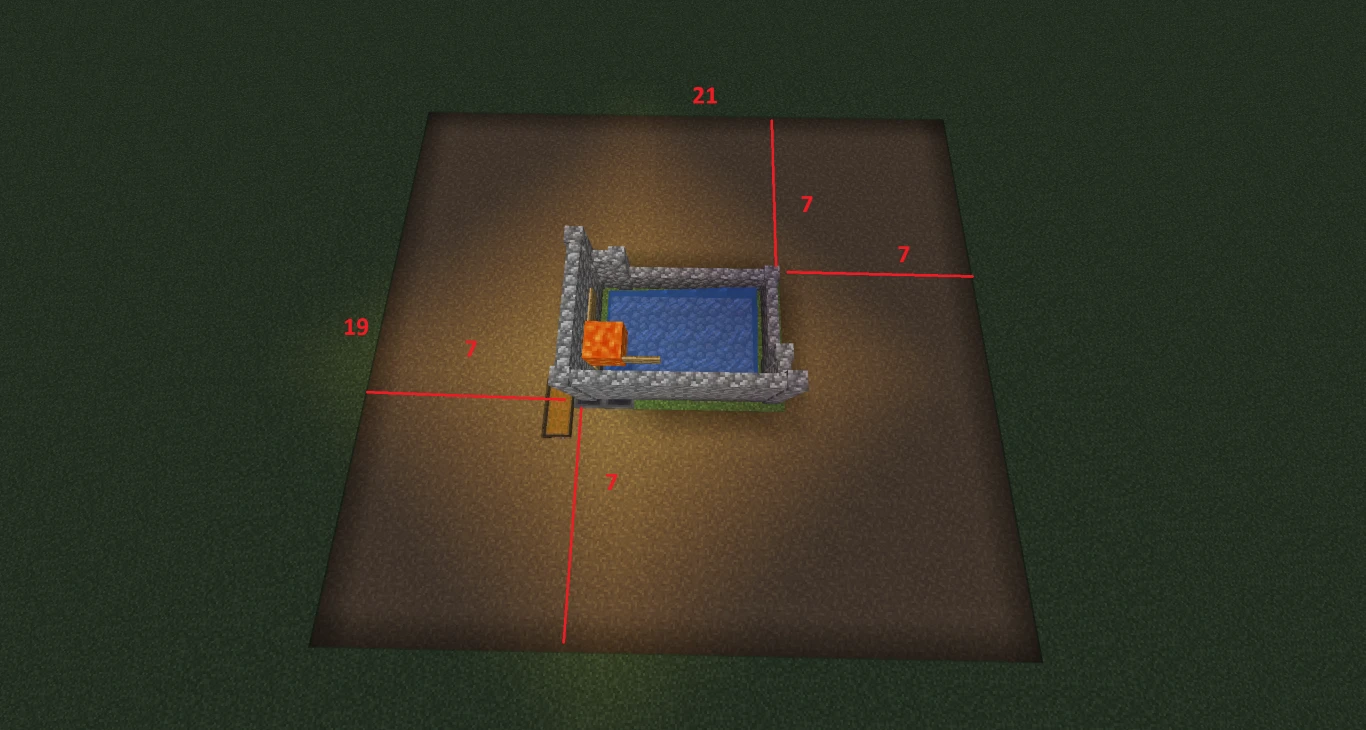 Minecraft Iron Farm Layout