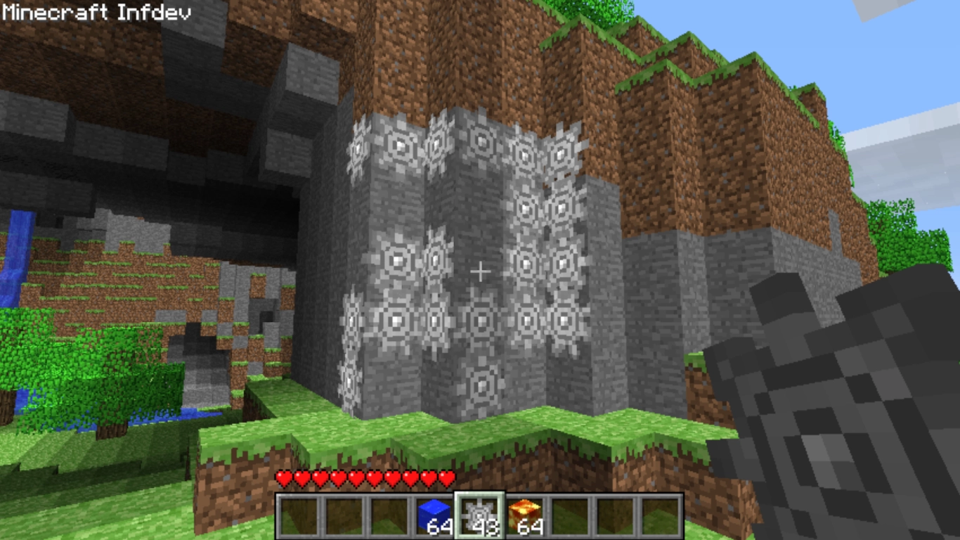 Minecraft gears as an early Redstone concept
