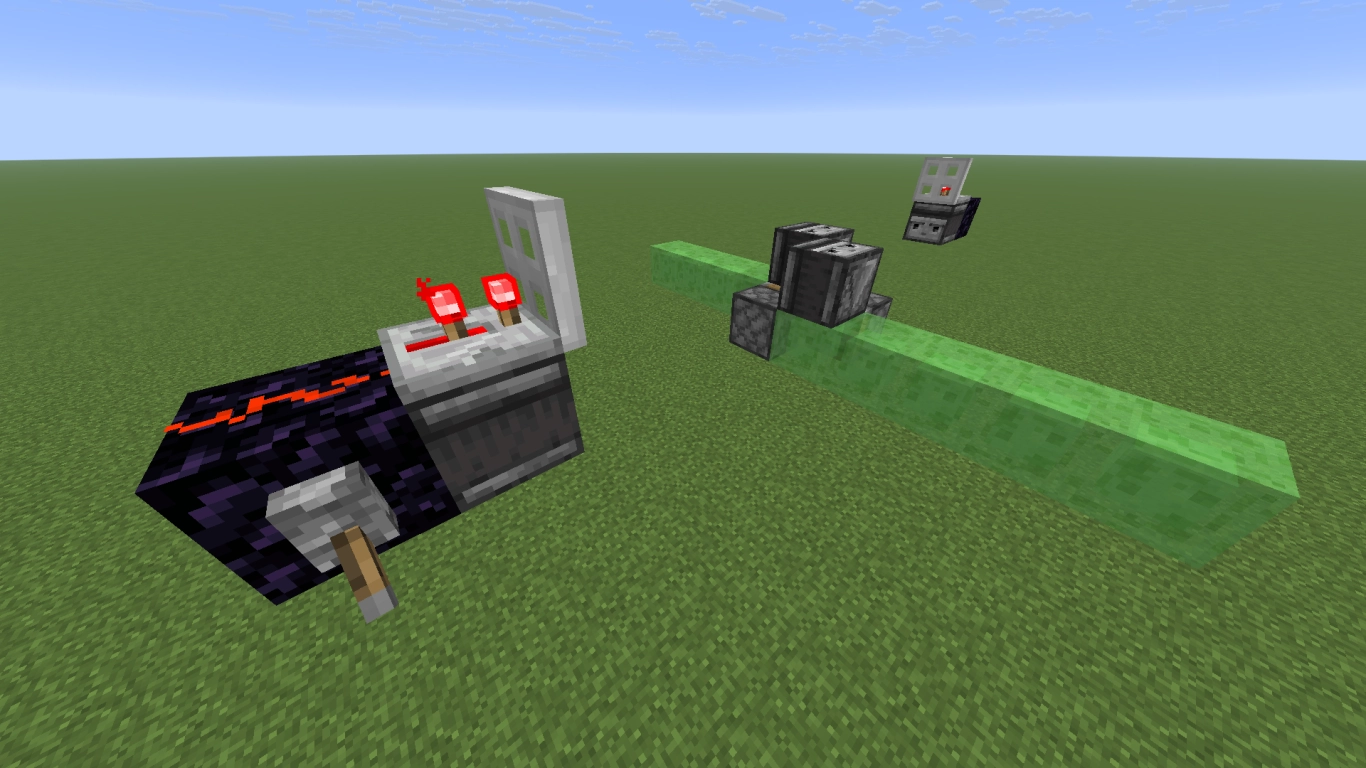 Bamboo and Sugar Cane farm with a shuttle-style flying machine