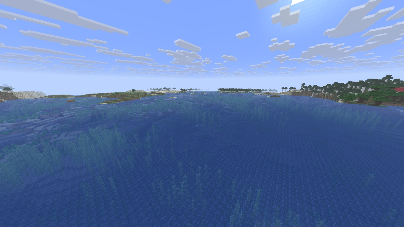 Optimal mob farm placement over the ocean in Minecraft