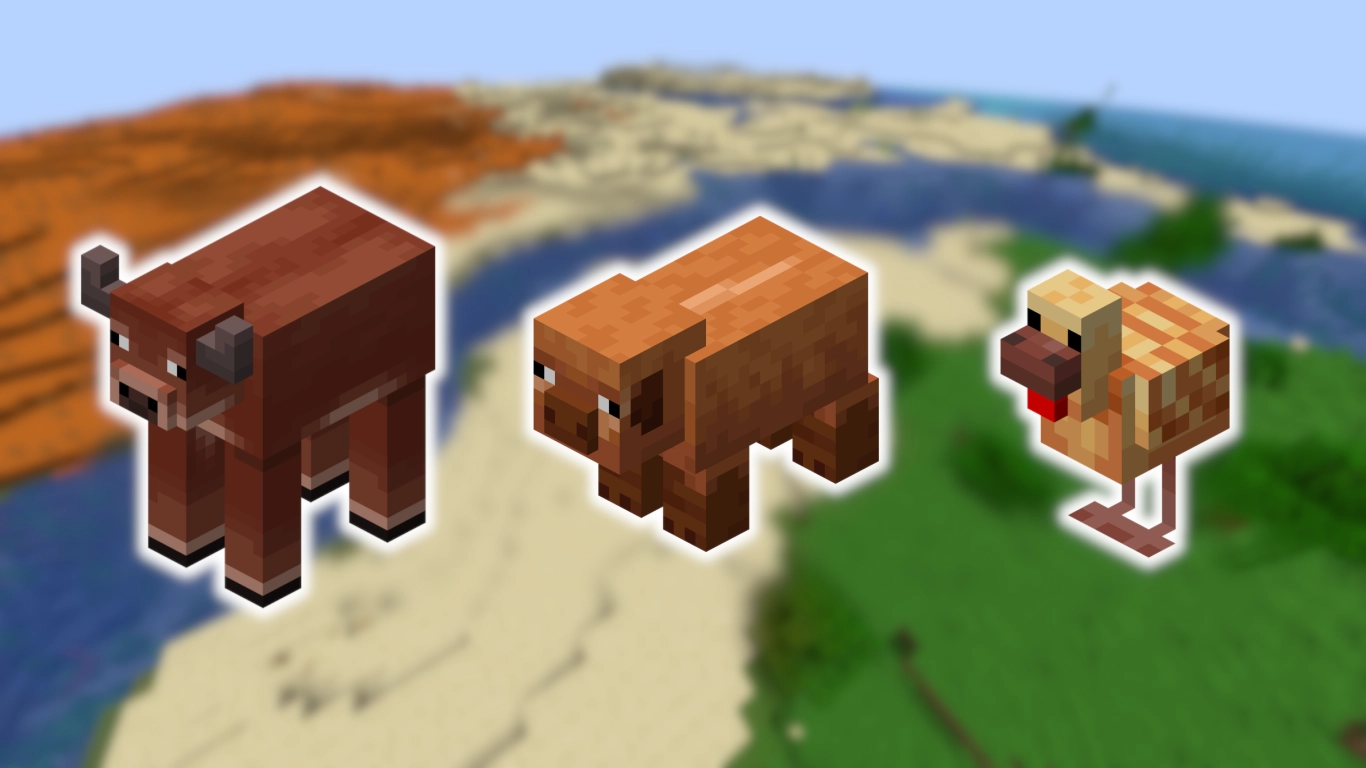 Sheep with different wool colors in Minecraft