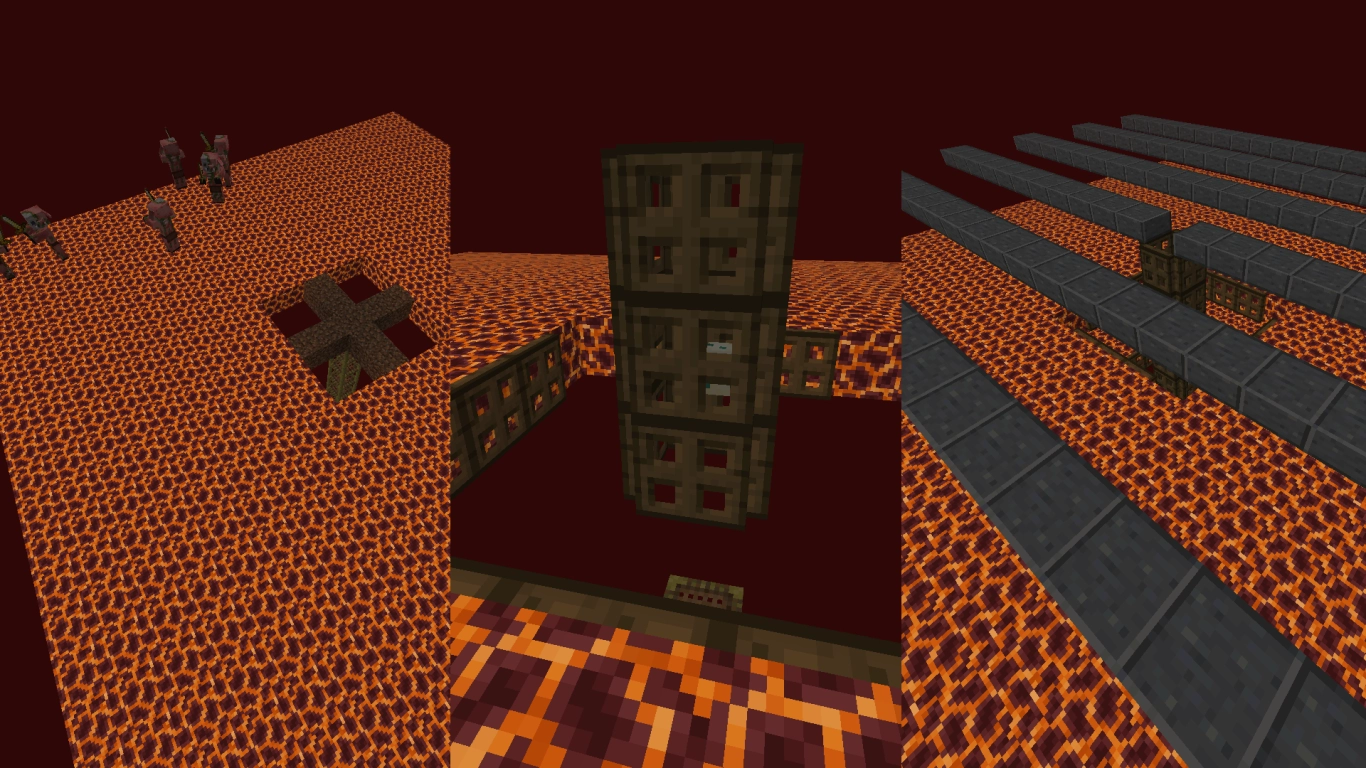 Spawn platforms with magma blocks and a turtle egg