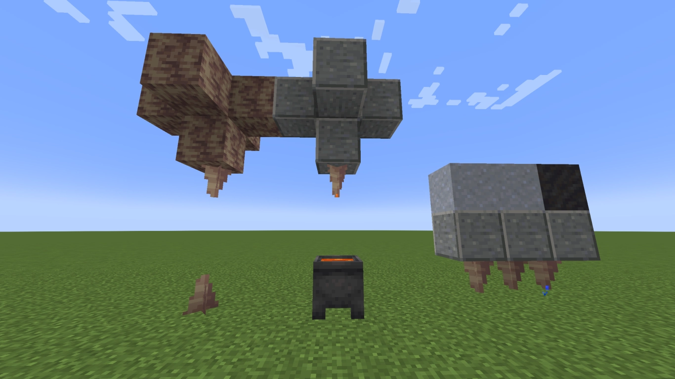 Explaining an automatic lava farm with dripstones in Minecraft