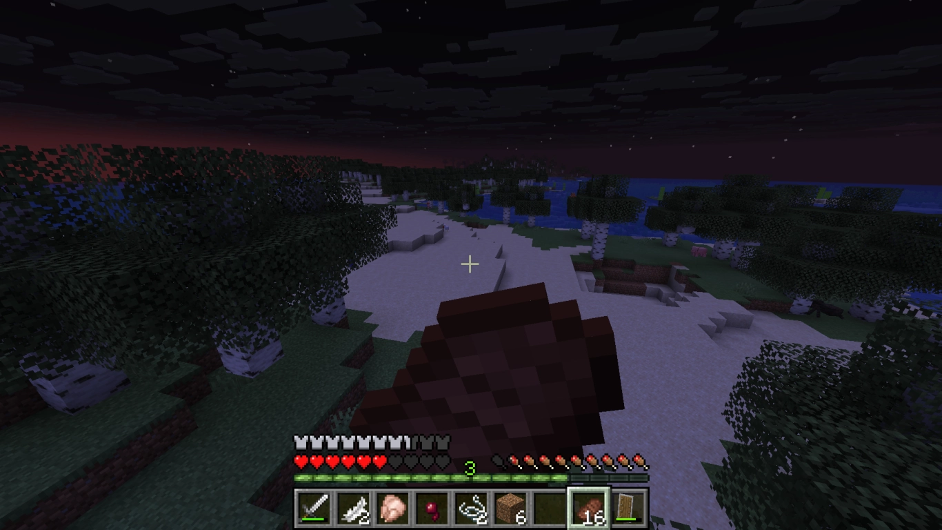 Healing in Minecraft through food, saturation, and safe retreat