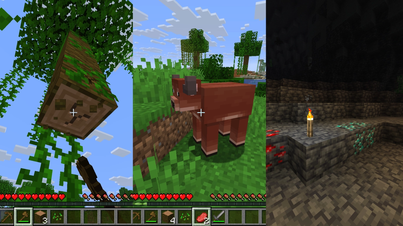 Minecraft Overworld guide: first steps, tools, and shelter