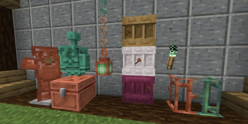 Minecraft 1.21.9: Copper Update with Copper Golem & Shelves