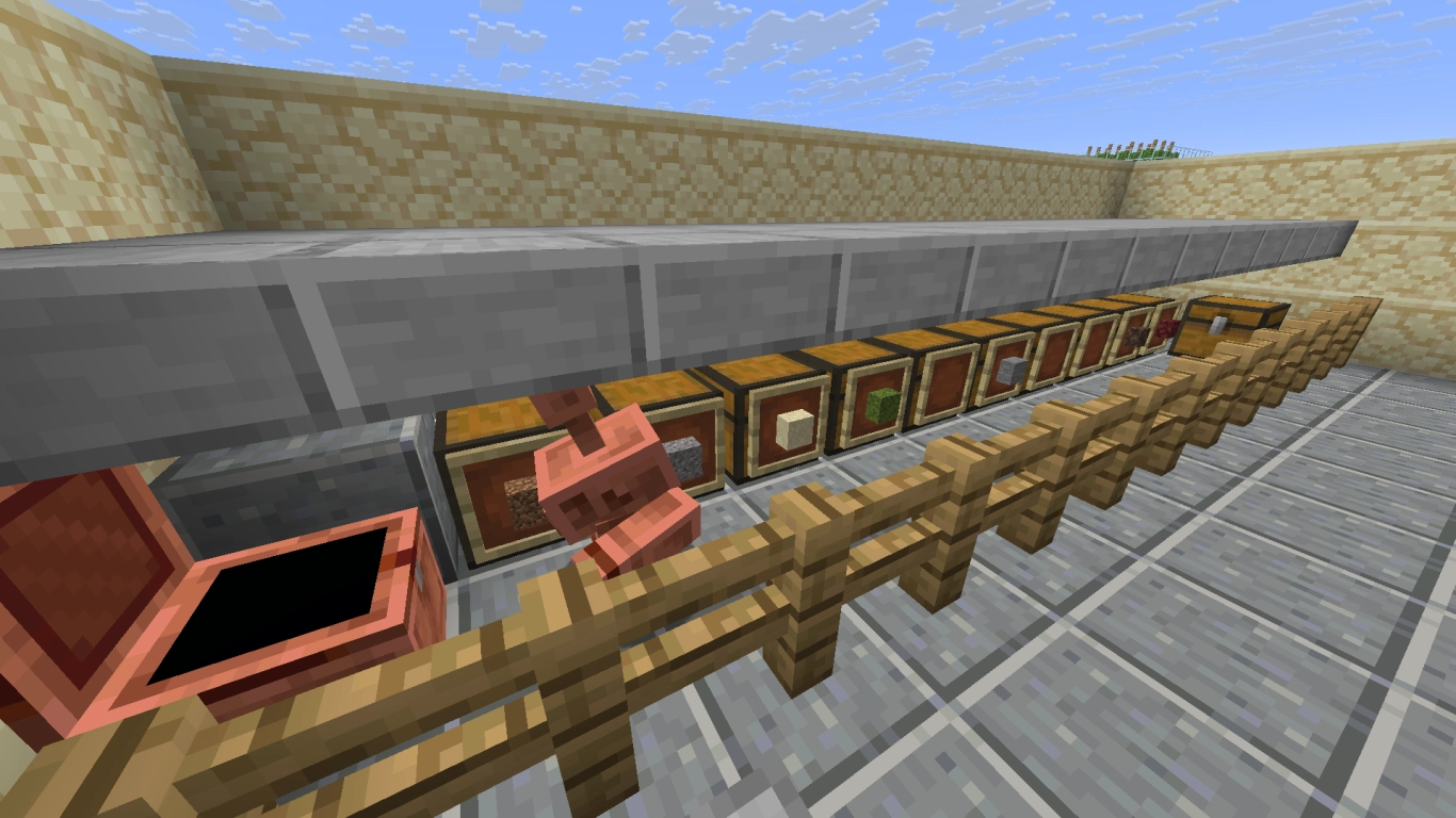 Best storage layout for the Copper Golem in Minecraft